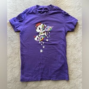 Purple Unicorn tokidoki t-shirt size small.